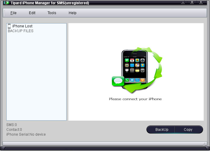 iPhone Transfer SMS screenshot Screenshot